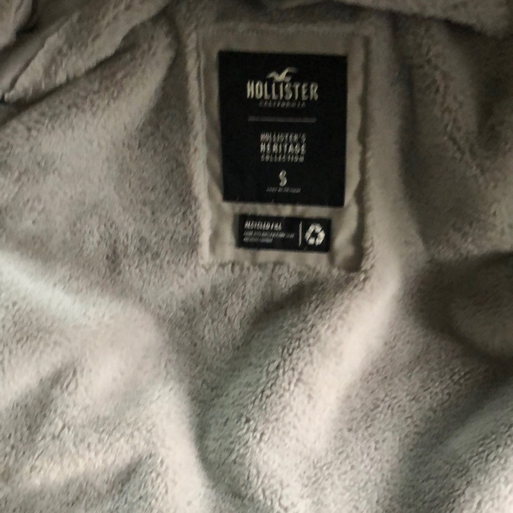 Hollister Gray Fleece Jacket